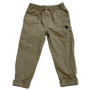 EUC US Polo Assn. Khaki Tan 2T Toddler Pants With Back Pockets